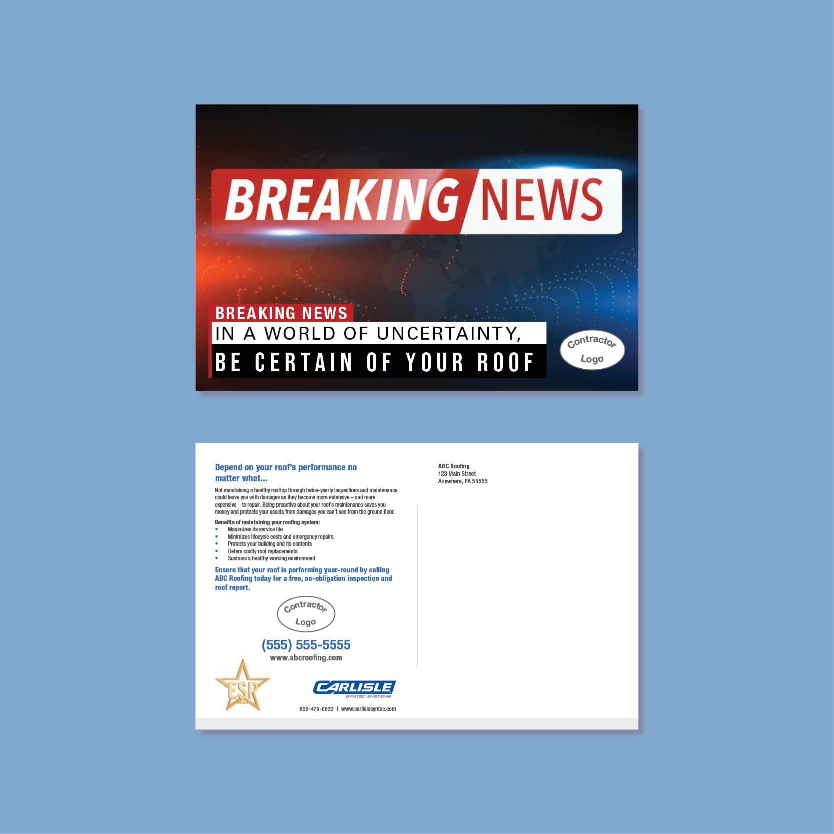 ESP Breaking News Postcard